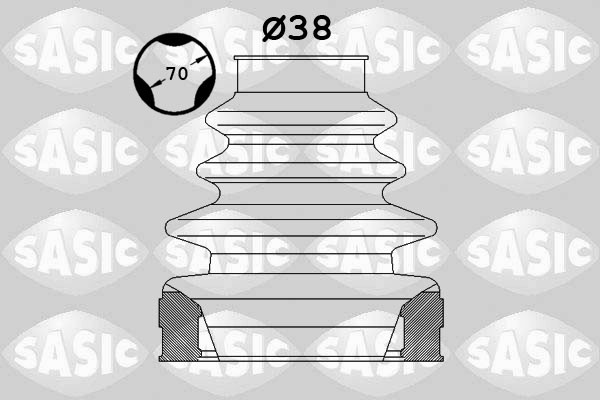 ✅Fits SASIC 1900012 DRIVE SHAFT KIT GEARBOX SIDE  ⭐UK Seller⭐