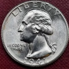 1941 S Washington Quarter 25c Silver BU UNC Uncirculated San Francisco #95109