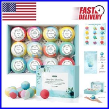 Individually Packaged Bath Bombs - 12 Relaxing Fragrances for Every Occasion