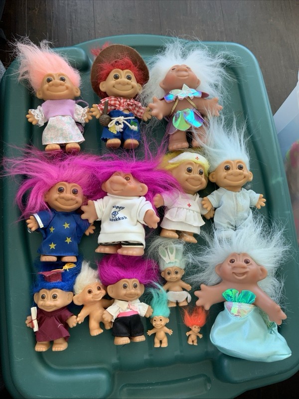 Vintage Russ Troll Dolls Lot Of 14 - Various Themes