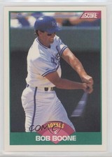 1989 Score Rookie & Traded Box Set Bob Boone #74T te2