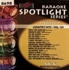 SOUND CHOICE SPOTLIGHT KARAOKE - COUNTRY HITS - VOL 139 - SC8698 - KEITH URBAN 