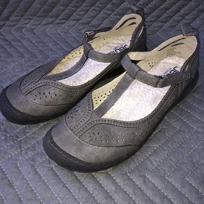 JBU by Jambu Gray Sadie T-strap Mary Janes 9.5 Memory Foam Excellent Condition