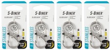 Nite Ize S-Biner SlideLock Stainless Steel Carabiner 2 - Stainless 4-Pack 