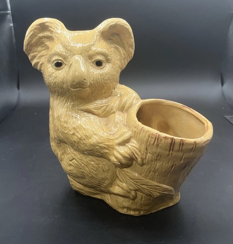 Vintage Keramik Koalabär Übertopf groß handbemalt - Bild 5 von 13