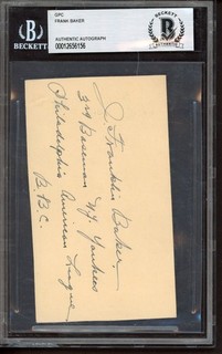 Frank Baker Signed Cut AUTO BGS BAS Authentic AUTO