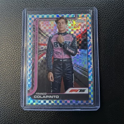 Topps 2025 Chrome F1 Franco Colapinto Checker Flag Refractor /150 Alpine Team