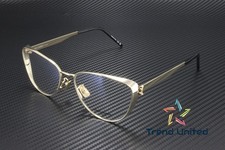 SAINT LAURENT SL M92 004 Cat Eye Metal Gold Demo Lens 57 mm Women's Eyeglasses