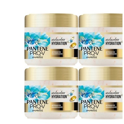 4x300ml Pantene Pro-V Haarmaske miracles Hydra Glow Deep Hydration | Intensiv