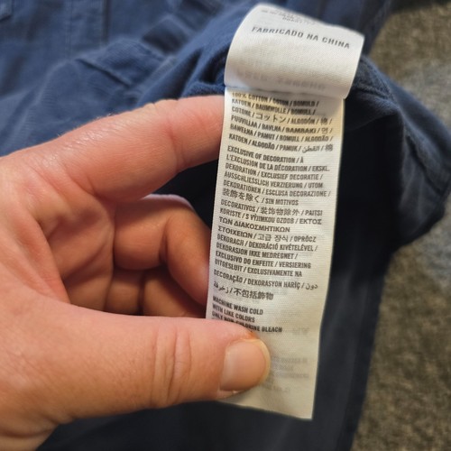 Top donna Abercrombie Fitch taglia small blu velluto a coste bottoni manica lunga casual - Foto 10 di 12