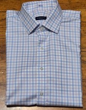 Proper Cloth Stretch Non-Iron supima Blue  Lilac Multi Check Shirt- 17-36/37