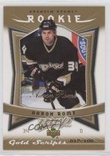 2007-08 Upper Deck MVP Rookie Gold Scripts 17/100 Aaron Rome #321 Rookie RC 2o7