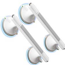 2 Pack Suction Cup Grab Bars for bathtubs and Showers Handles for Elderly Suc...
