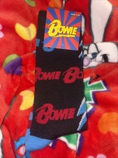 David Bowie Musician Labyrinth 2025 One Pair Crew Socks One Size Fits Most BNWT