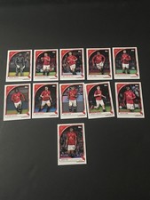 Manchester United 2025/26 Topps Collectors Tin Base Lot 11 Cards Total