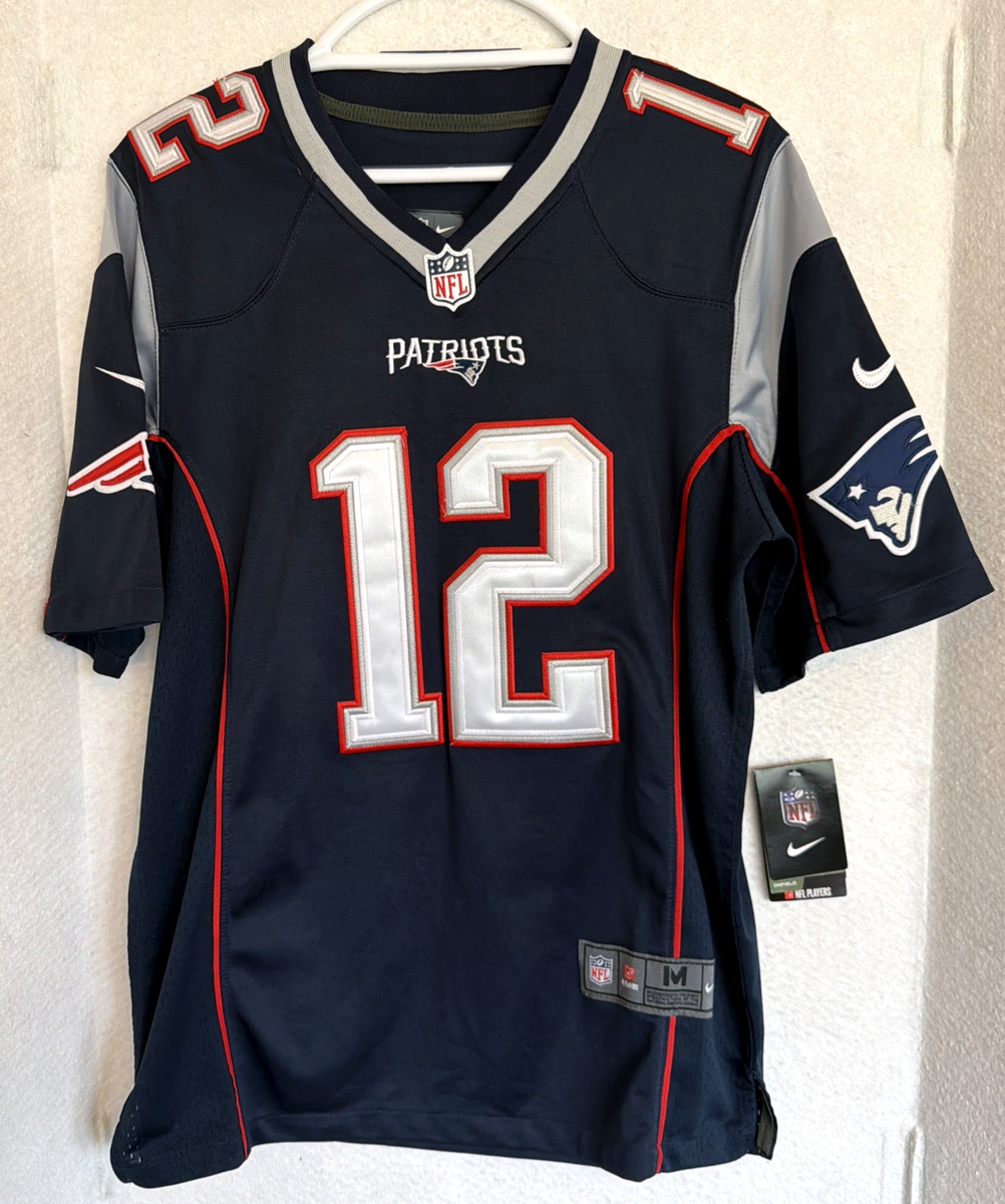 NWT NFL New England Patriots #12 Stitched Tom Brady Nike On Field
