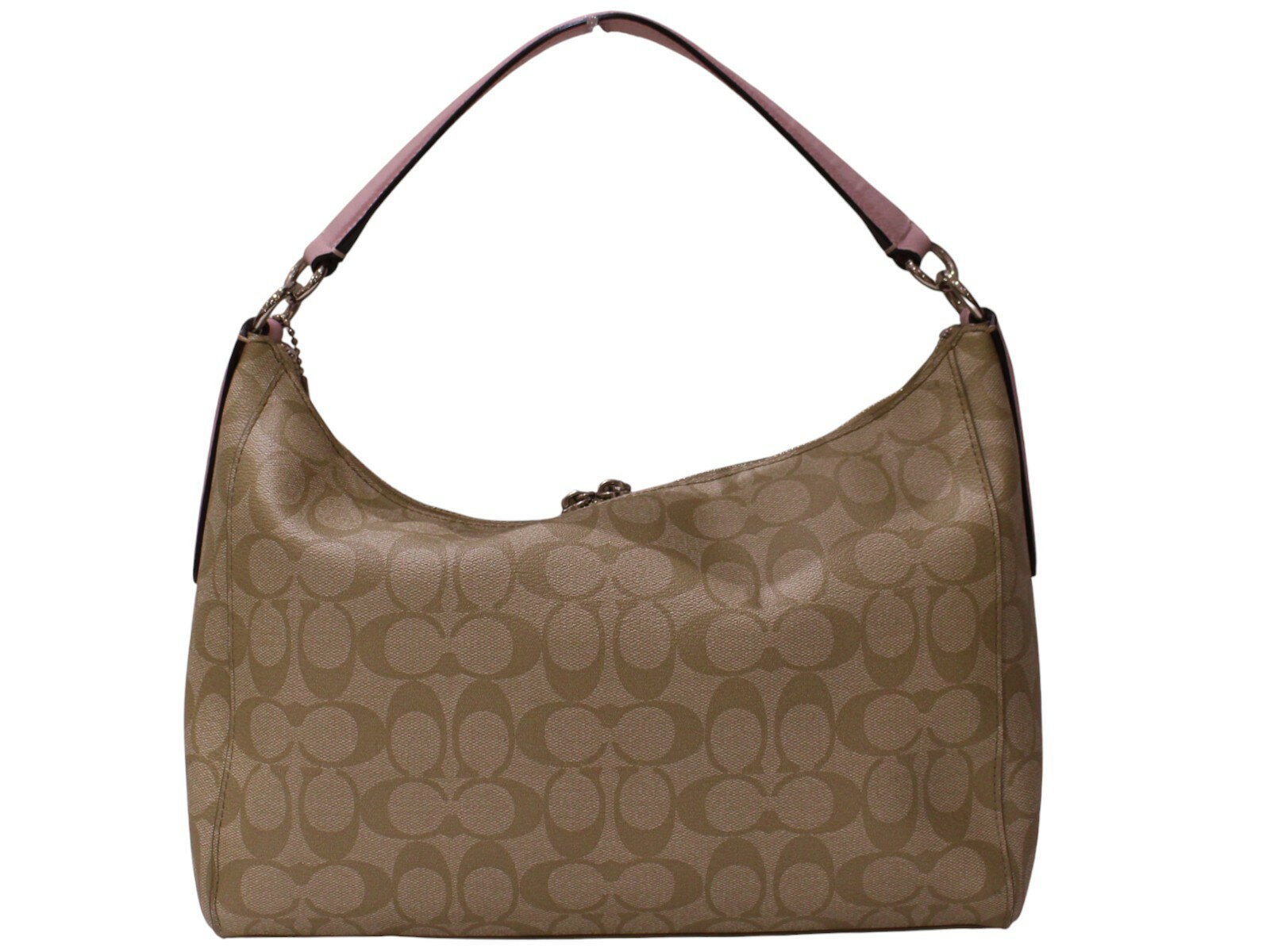 COACH Signature One-Shoulder Bag F34899 Beige Pink PVC×Leather A-260114-8 thumbnail 9