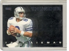 TROY AIKMAN & IRVING 1993 SKYBOX THUNDER & LIGHTNING CARD COWBOYS