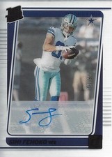 2021 Clearly Donruss Clearly Rated Rookie Autograph Blue Simi Fehoko Auto /99 FB