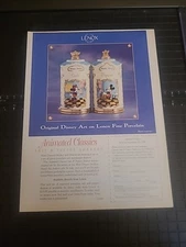 Lenox Disney Mickey Minnie Shakers Vintage Print Ad 1998 8x11 Great To Frame 