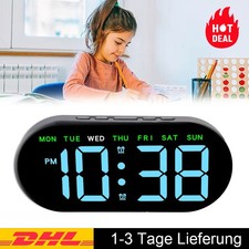 Funkwecker Digital Funkuhr Digitaler Wecker LED Batteriebetrieben Multifunktions