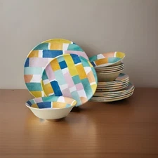 New Members Mark Melamine Palm Island 18 Piece Set