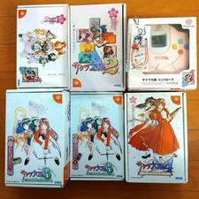 Sakura Wars 1 2 3 4 Controller Visual Memory Dreamcast SEGA Japan Import