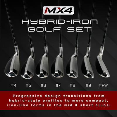 Mens Majek MX4 Progressive Hybrid Iron Set 4-PW Regular Graph