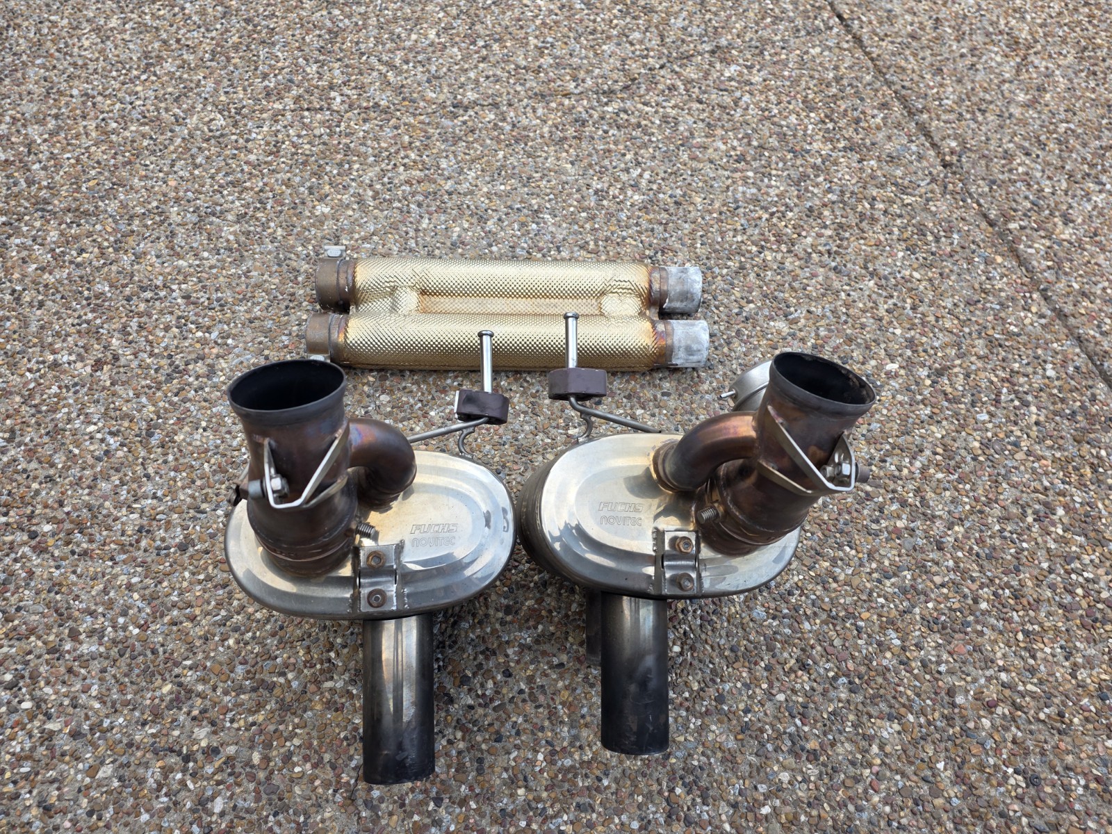 NOVITEC RACING FERRARI F12 BERLINETTA (L & R) EXHAUST MUFFLER SILENCER & H-PIPE