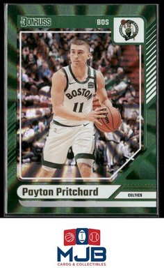 2024-25 Donruss Payton Pritchard Holo Green Laser #137 Boston Celtics