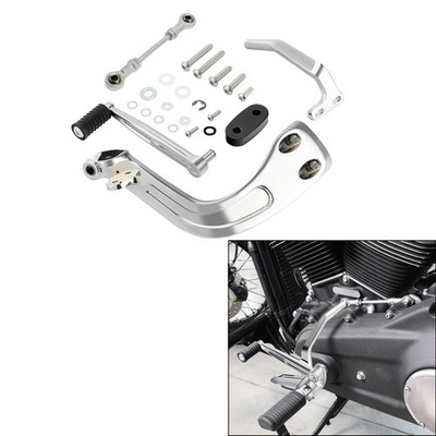 CHROME MID CONTROLS SHIFT SIDE KIT FIT FOR HARLEY FAT BOB FXFB FXDR FXDRS 18-UP
