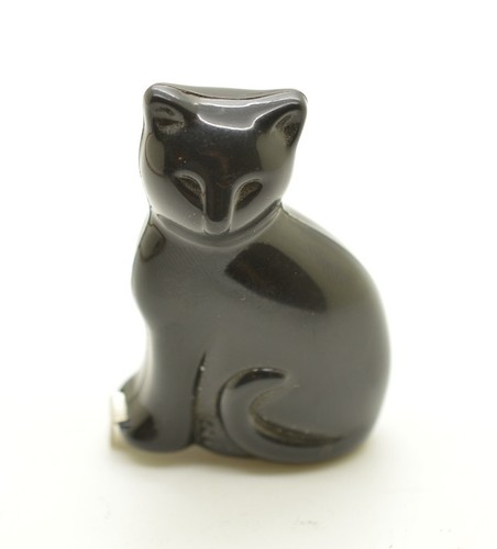 Vtg 1989 Avon Black Cat Sewing Tape Measure Kompact Kitten Retractable