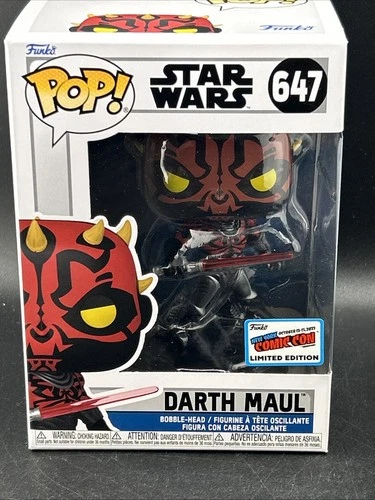 Funko Pop! Vinyl: Star Wars Darth Maul  New York Comic Con NYCC Sticker #647