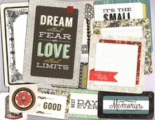 DREAM WITHOUT FEAR 12pk HAND CUT EPHEMERA/POCKET PIECES Double-Sided