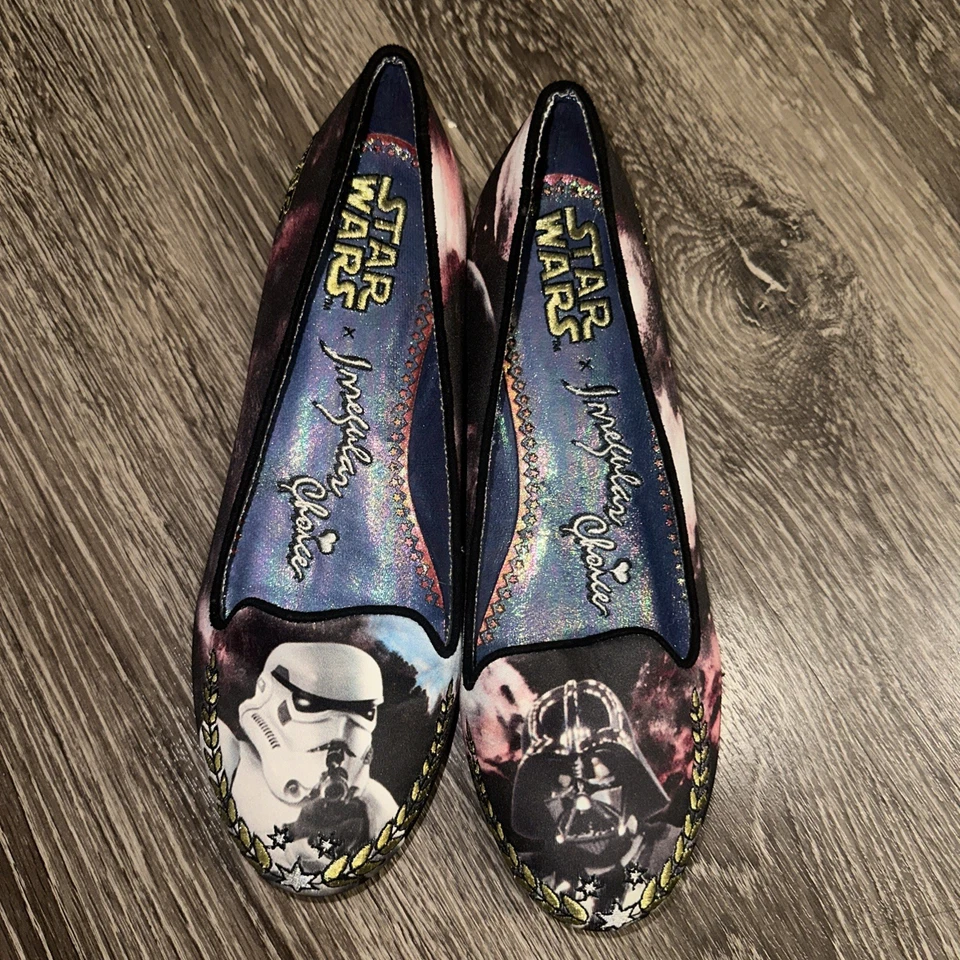 Disney Irregular Choice Star Wars Darth Vader  Luke Skywalker Women  Loafer Sz 8 - Image 2 of 4