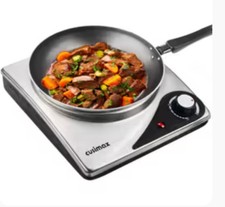 CUSIMAX Hot Plate for Electric Cooking Portable Single Hob, Cooktop Table Top