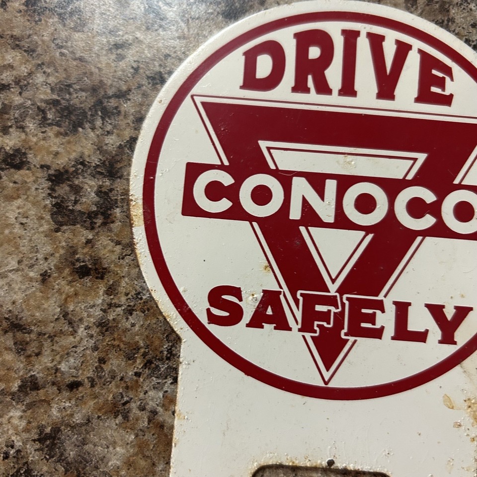 CONOCO OIL GAS GASOLINE Men's Black Size S to 3XL