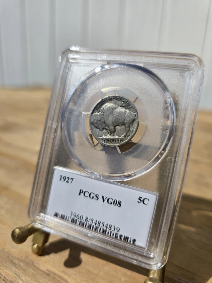 1927 Buffalo Nikel PCGS VG08 - Image 2 of 4