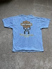 VTG  98 Harley Davidson Hawaii Blue Lava Dyed Tee