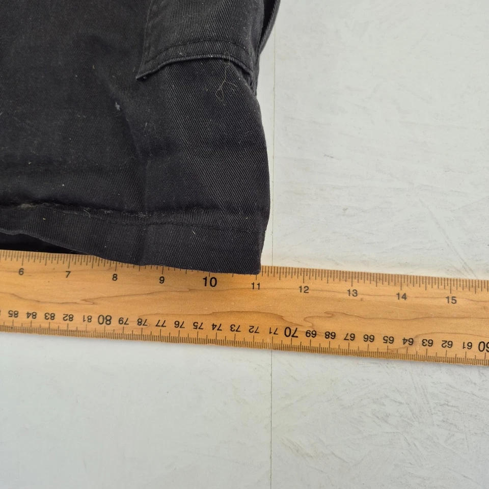 DICKIES Shorts 34 Negro Hombres Carga Mezcla de Algodón Ropa de Trabajo Casual - Imagen 3 de 4