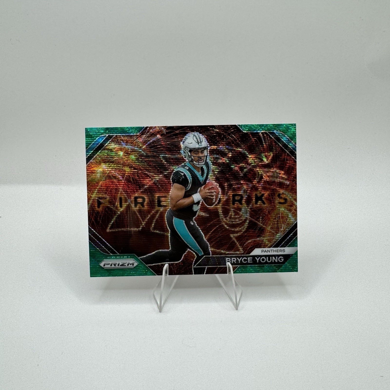 2023 Panini Prizm - Fireworks Bryce Young #F-6 Green Prizm