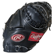 Rawlings HOH Black Softball Glove Pro Model - Durable Leather, Used