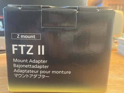 Nikon FTZ II Mount Adapter (F Lens to Z-Mount Camera)  New in Box!