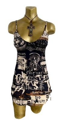 BALMAIN X VICTORIA S SECRET Limited Edition Graffiti LEOPARD Print MINI DRESS SM
