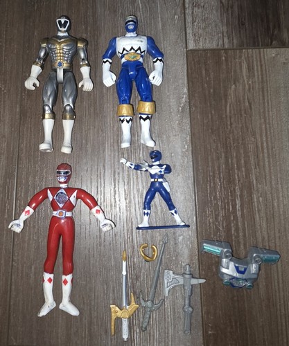 Mighty Morphin Power Rangers action figures, weapons, arm band ...