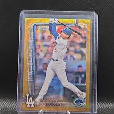 2025 Topps Chrome Gold  raywave/50 Freddie Freeman #23 Dodgers