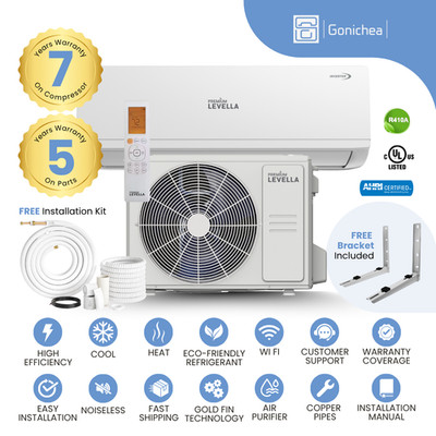 12000 BTU Air Condition Mini Split 21.4 SEER2 INVERTER Ductless Heat Pump 220V