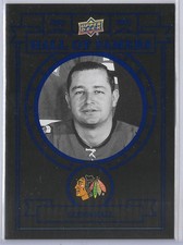 GLENN HALL  Windy City Blue #/65 2025-26 UD Blackhawks Centennial Hall of Famers