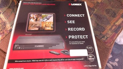 Lorex Edge 4CH Surveillance DVR 320GB H.264 Network LH313321 Cables Power S. IR