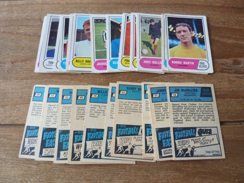 A&BC Scottish Blue Back Football Quiz Cards from 1969 - Pick Your Cards
